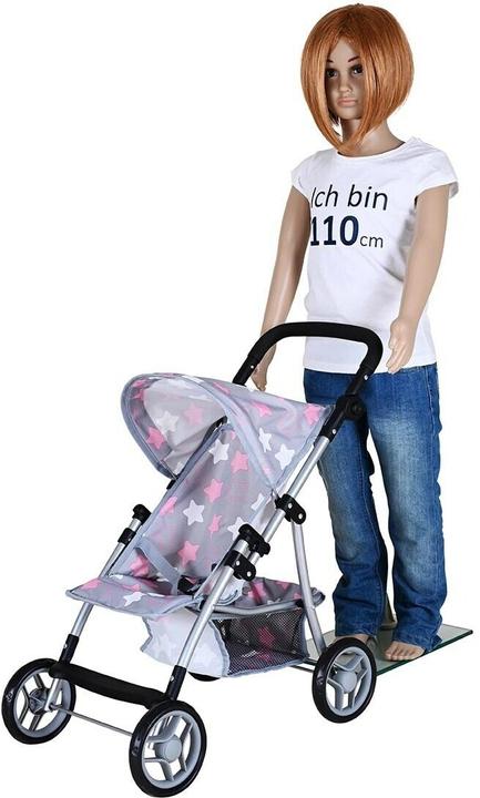 Actual product image Knorrtoys Puppenbuggy Liba Star Grey Pink