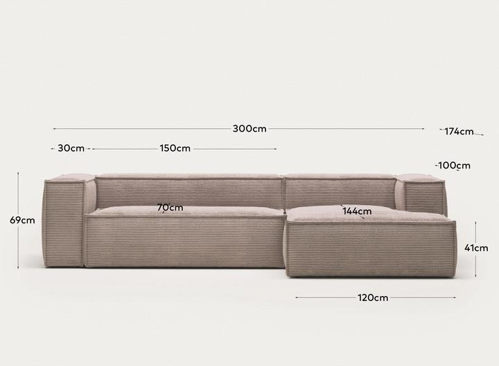 Actual product image Kave Home Blok (Corner sofa, 4-seater)