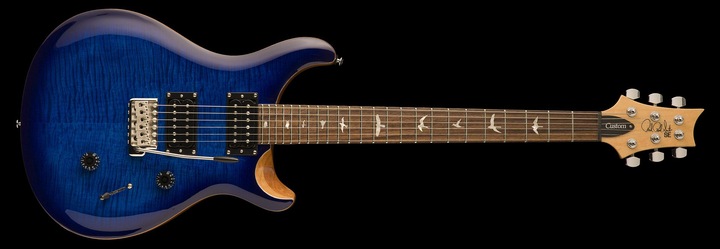 Produktbild PRS SE Custom 24 - Faded Blue Burst (E-Gitarre, Maple, Beveled Maple Top with Flame Maple Veneer, mahogany, Rosewood)