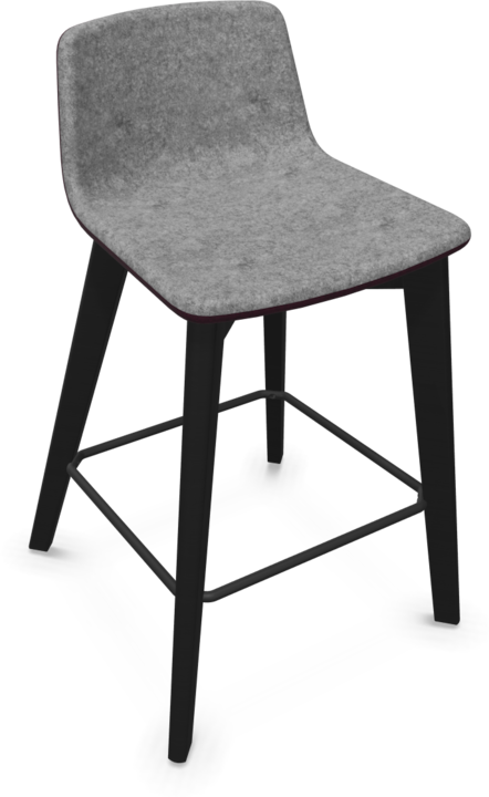 Grey melange, Ash stained black, Bordeaux - Red melange
