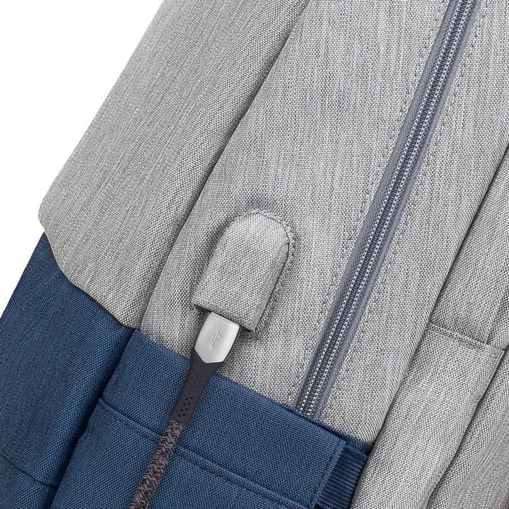 Image du produit Rivacase 7567 Gris Bleu foncé Sac à dos pour ordinateur portable jusqu'à 17.3