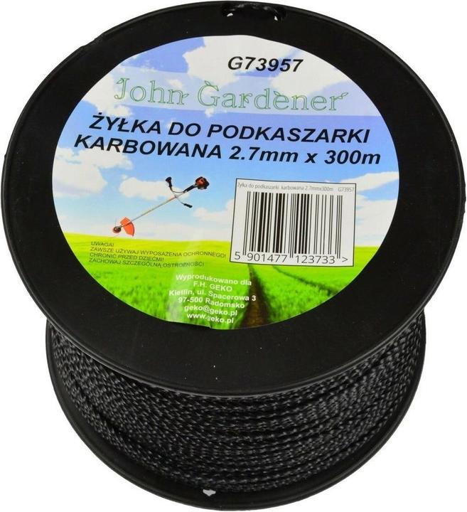 Produktbild GEKO Mähfaden, 2,7 mm x 300 m, gewelltes -Profil (Rasenmäher, Trimmerfaden + Fadenspule)