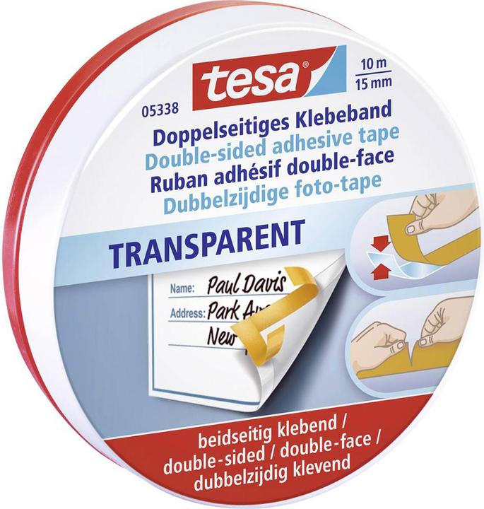 Actual product image tesa Double tape, 10m x 15mm (15 mm)