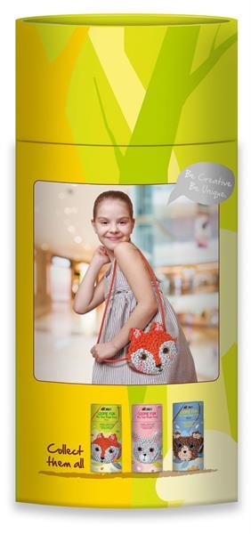 Actual product image Avenir Sewing kit plush bag fox