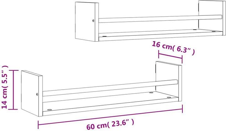 Immagine prodotto vidaXL Gilla (60 x 16 x 14 cm)