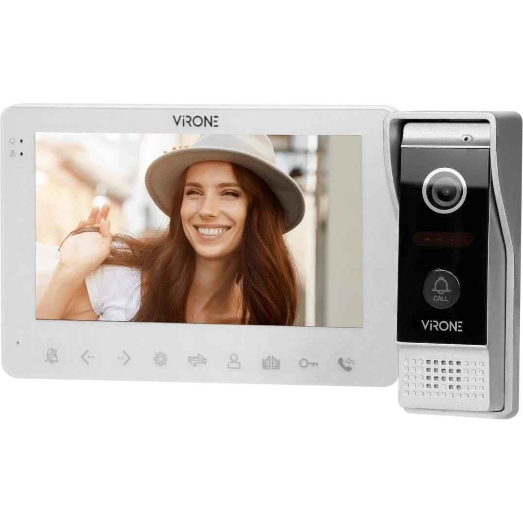Orno, Klingel + Türsprechanlage, Video-Gegensprechanlage, Mobilteil, Farbe, LCD 7", OSD-Menü, WI-FI + APP für Telefon, T...