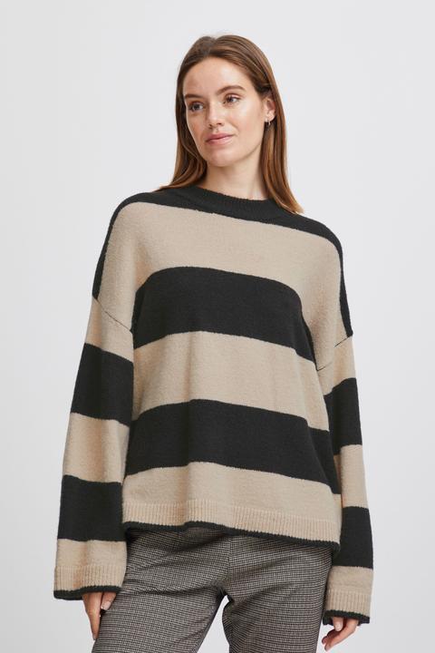 Actual product image B.young BYOMARTHA STRIPE JUMPER - 20813889 (S)