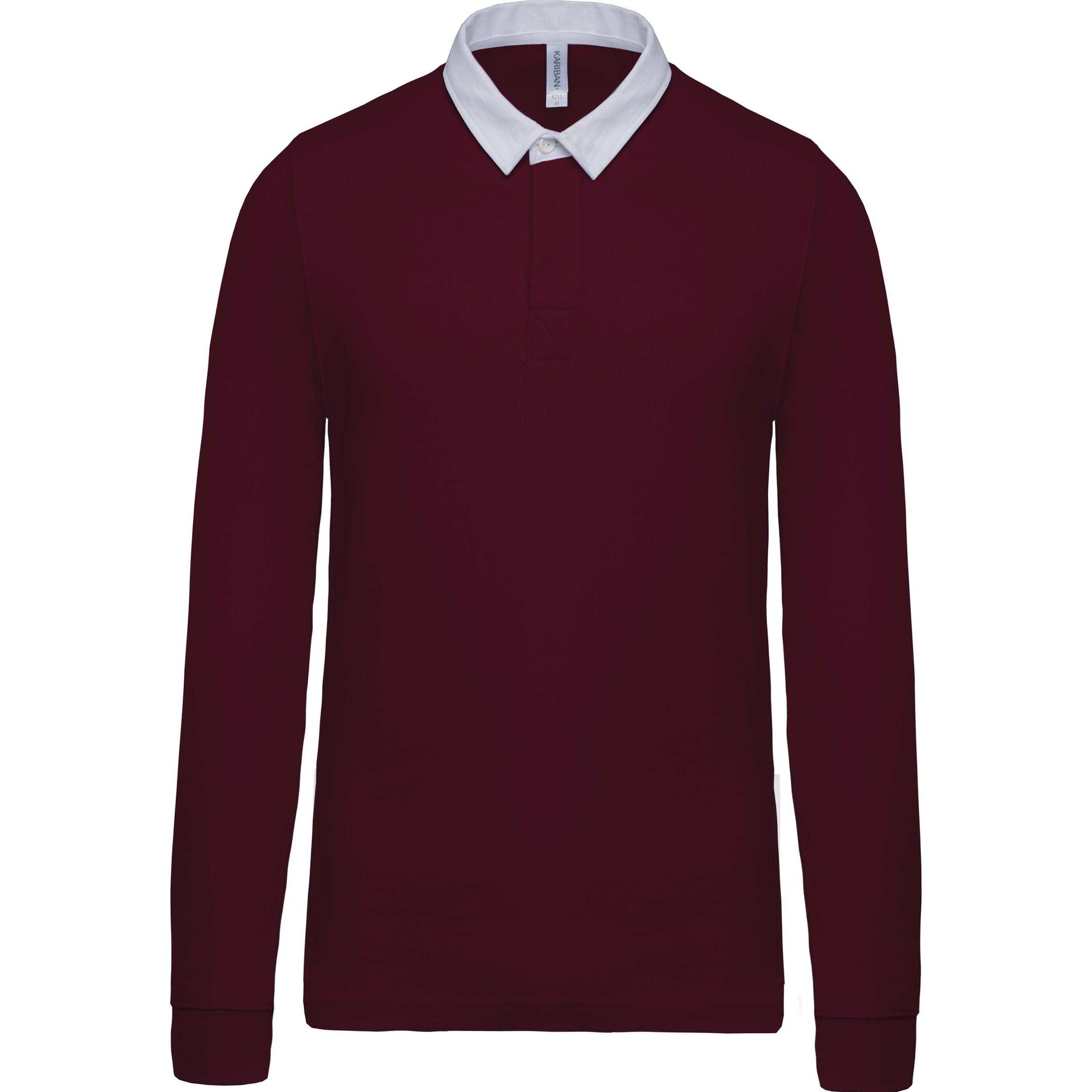 Kariban, Herren, Shirt, Rugby, Schwarz, Weiss, (XXL)