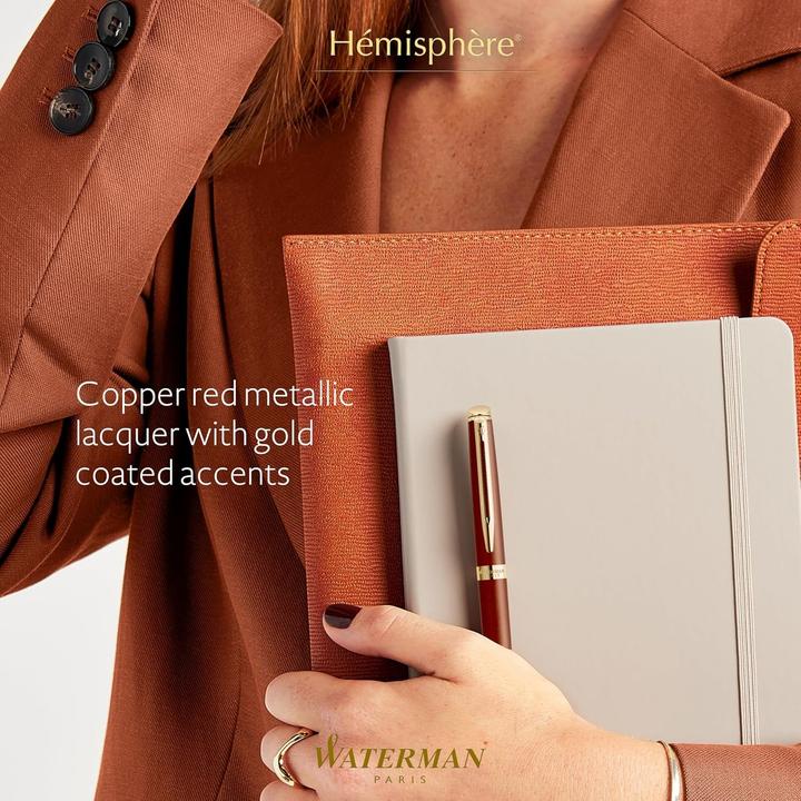 Produktbild Waterman Hémisphère Understated Edition- Kugelschreiber (Gold, Kupfer, Rot, 1x)