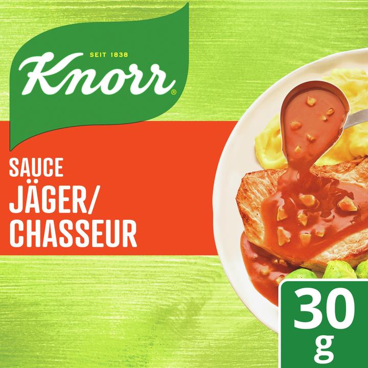 Produktbild Knorr Jäger Sauce Beutel, Gewürz Klassiker der herzhaften Küche, zum Würzen von Fleisch & Kartoffeln (30 g)