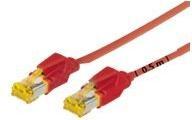 Produktbild Tecline Patchkabel S/FTP, PiMF, Cat 6a, rot, 5,0 m Für 10 Gigabit/s, halogenfrei, mit Draka-Kabel und Hirose (PiMF, CAT7, 5 m)