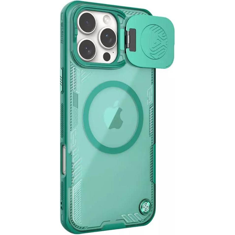 Nillkin Iceblade Prop MagSafe Bio PC Hardcase Hülle (Apple iPhone 16 Pro Max), Smartphone Hülle, Grün