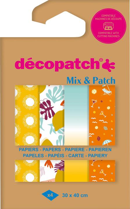 Actual product image Décopatch Handicraft paper DP034C 30 x 40 cm, 4 sheets (35 g/m², 4x)