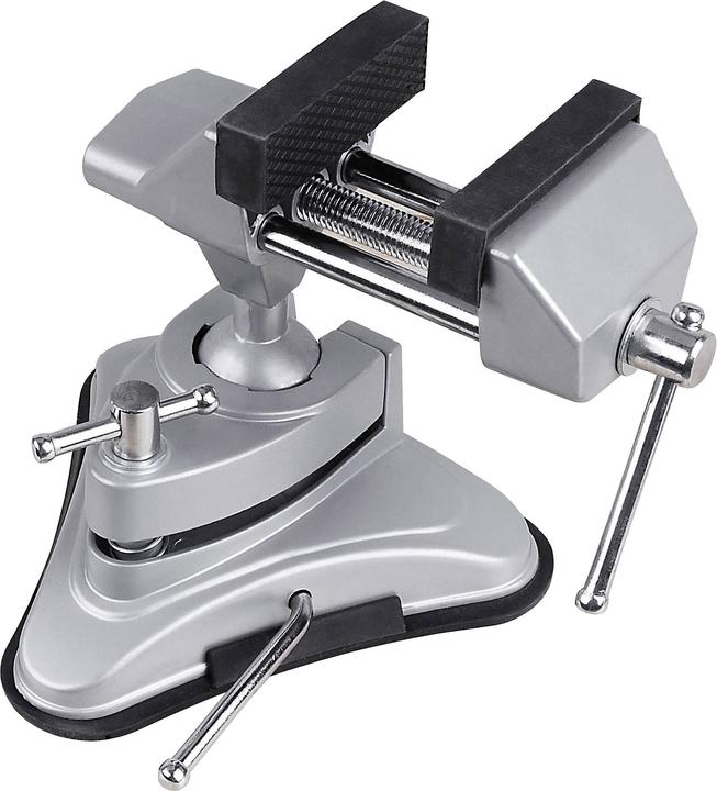 Basetech Feinmechaniker Schraubstock mit Vakkuum Standfuss (70 mm)