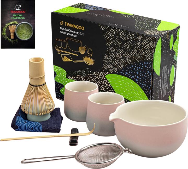 Teanagoo Matcha Set rosa 9-tlg.