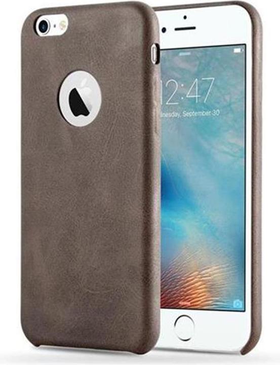 Actual product image Cadorabo Hard cover faux leather with texture (Apple iPhone 6)