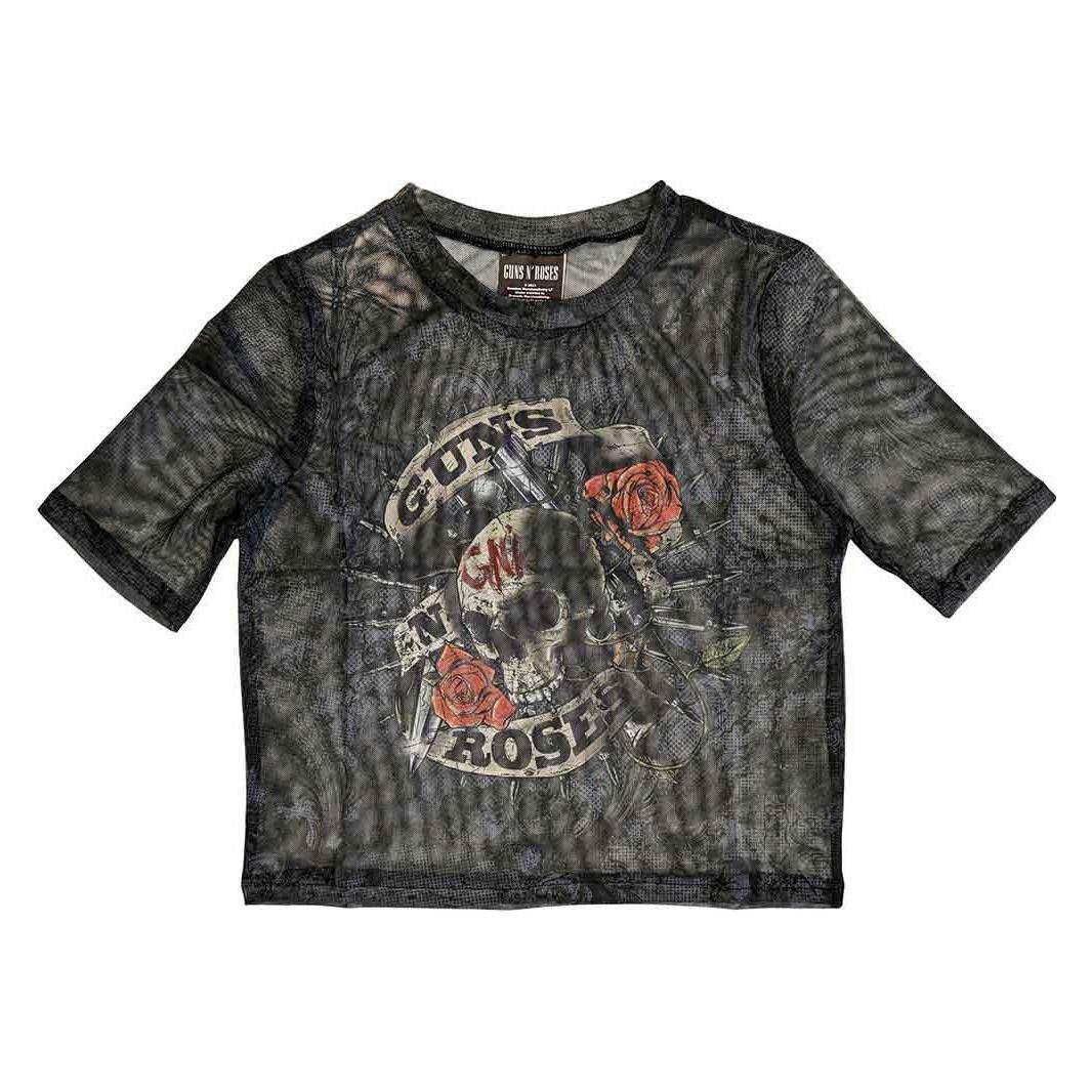 Guns N Roses, Damen, Shirts, Firepower Crop Top (Girlie), Schwarz, (S)