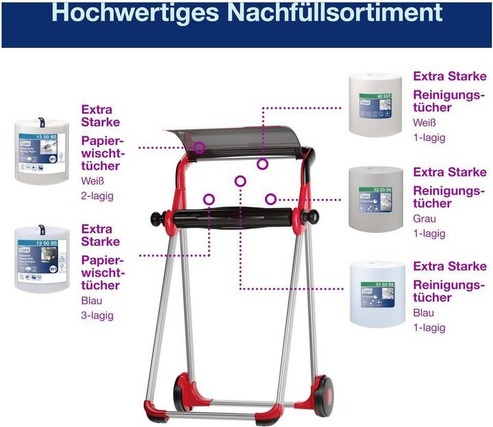 Produktbild Tork Bodenständer 652008 Schwarz, R