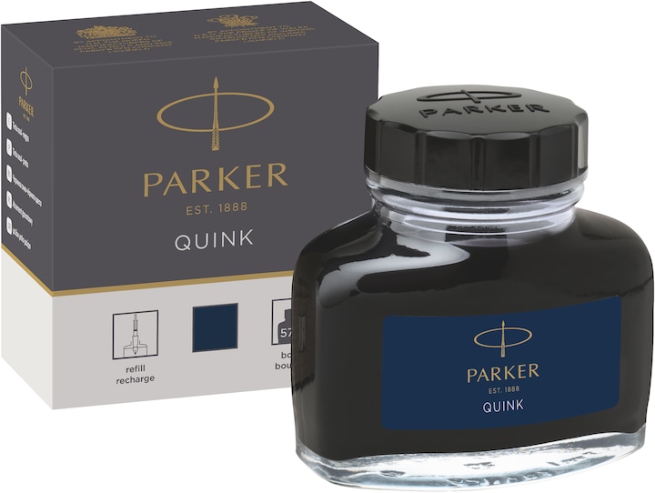 Parker Pen Quink (Tintenfass, Blau)
