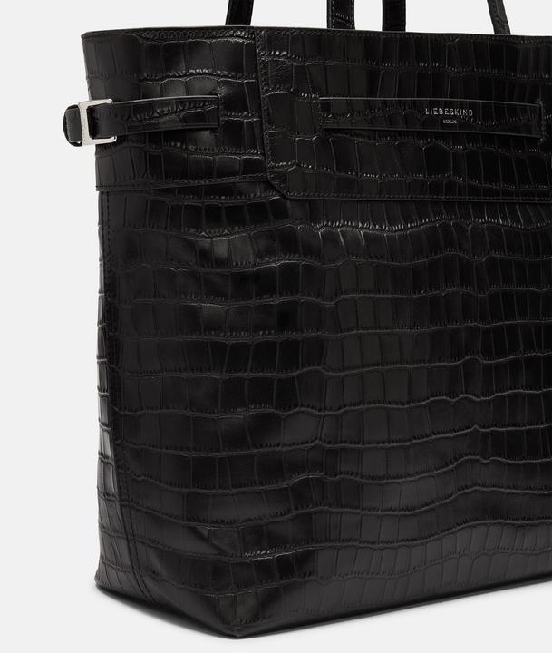 Produktbild Liebeskind Berlin Schoudertas Shopper Lora Croco Tote Bag Black Zwart