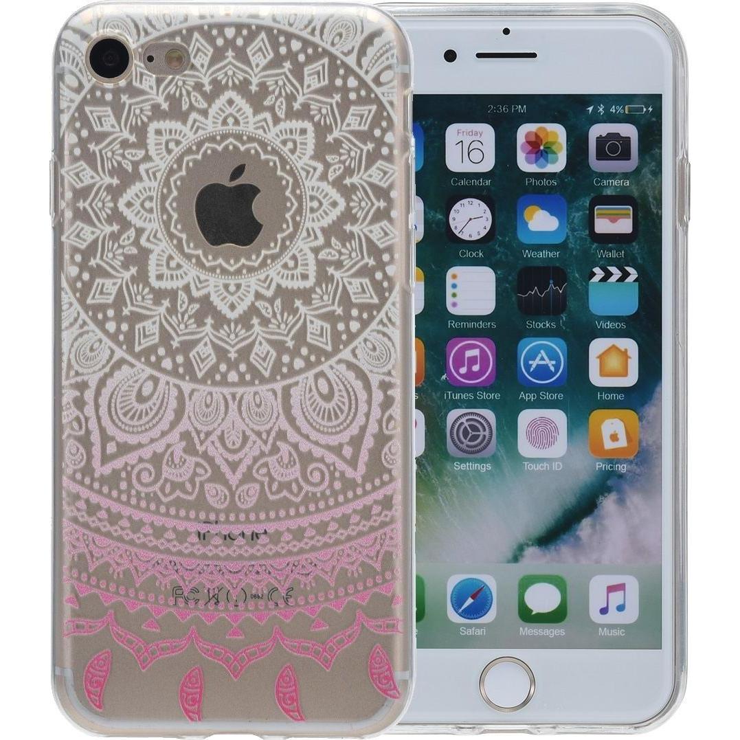 König Design Apple iPhone 7 Plus Hülle Case Handy Cover Schutz Tasche Schutzhülle Henna Weiss (Apple iPhone 7 Plus), Sma...