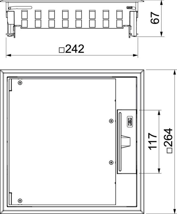 Image du produit OBO Bettermann obo-bettermann Set portamecanismo Insert pour appareil - 3bu9011 PC/ABS noir graphite (0.26 m)