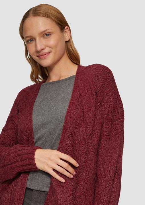 Produktbild S.Oliver Strickjacke Strickjacke mit Zopfmuster im Relaxed Fit (40)