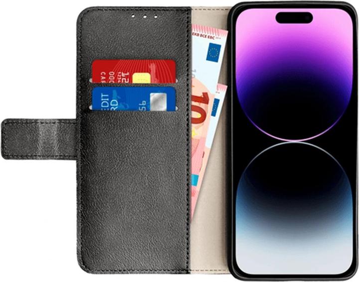 Produktbild Just in Case Pu-Leder Book HÃ¼lle Schwarz Apple iPhone 14 Pro (Apple iPhone 14 Pro)