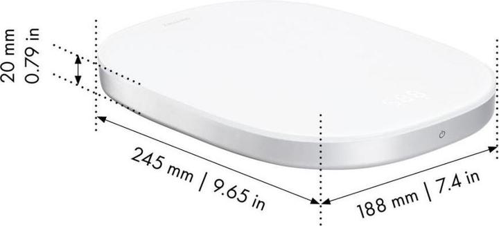 Productafbeelding Zwilling Enfinigy zilver digitale keukenweegschaal tot 10kg.