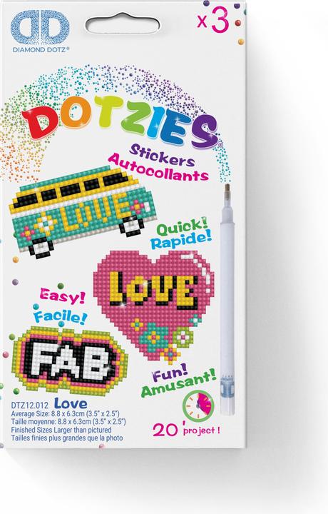 Produktbild Diamond Dotz Sticker Set Love