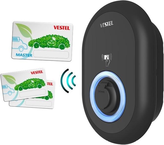 Actual product image Vestel EVC04 (Type 2, 22 kW, 32 A, Hard wired)