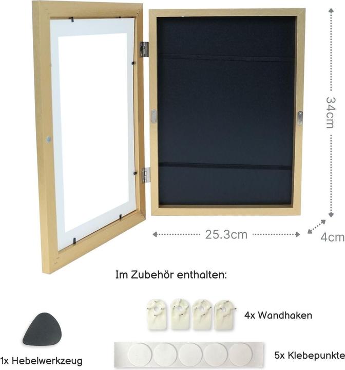 Actual product image Hermex Bilderrahmen Flip Fotorahmen A4 Kunstrahmen Bildhalter Wandrahmen (A4)