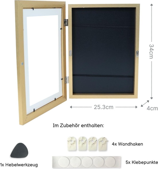 Produktbild Hermex Bilderrahmen Flip Fotorahmen A4 Kunstrahmen Bildhalter Wandrahmen (A4)