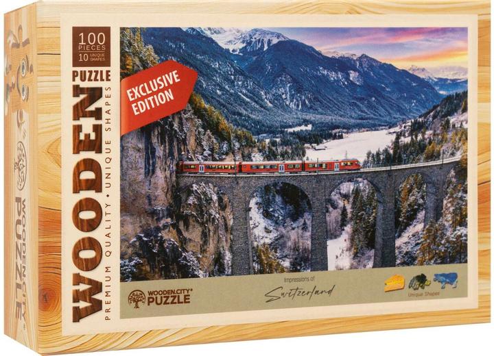 Immagine prodotto Mini-Puzzle Holz RhB Viadukt (100 pezzi)