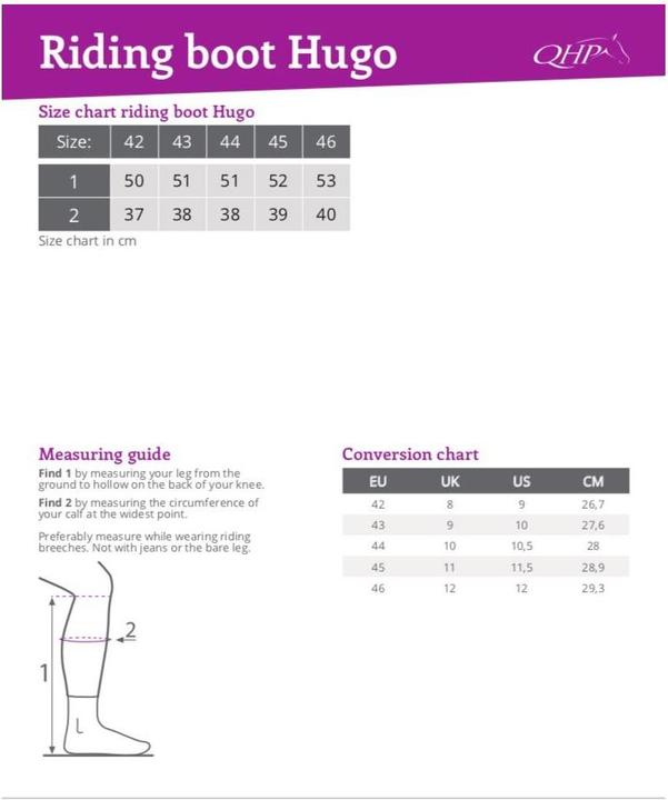 Actual product image Qhp Hugo riding boots men (45)