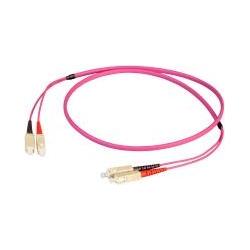EFB Elektronik Duplex Jumper SC-SC 50/125µ, OM4, LSZH, erika violett, Flat Twin 3x5mm, 30m (S/FTP, CAT7, 30 m), Netzwerk...