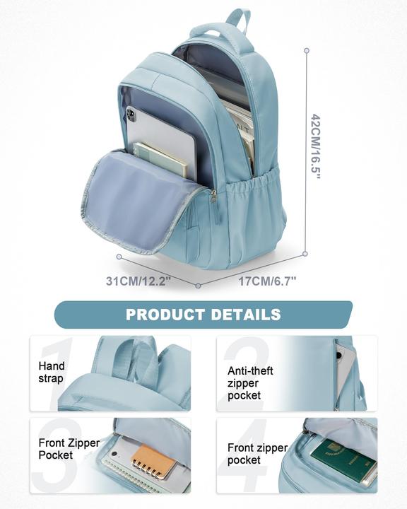 Produktbild Only-Bags.Store Leichter Schulrucksack Teenager, Rucksack Univcersity