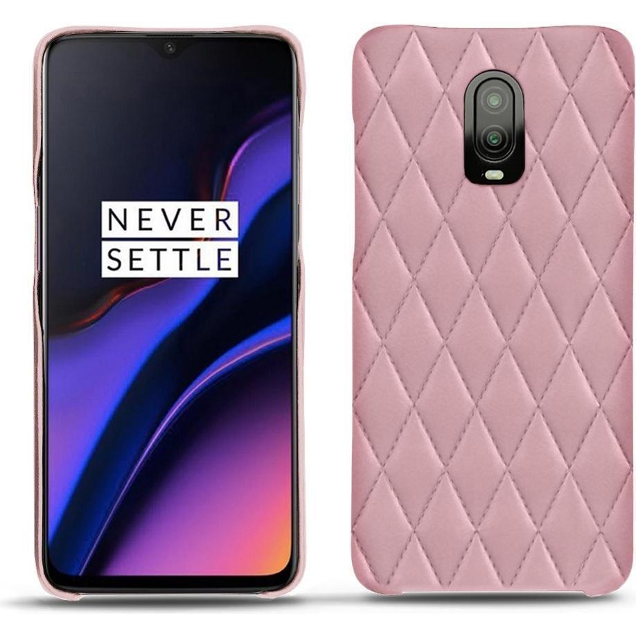 Thumbnail - Noreve Lederschutzhülle (OnePlus 6T), Smartphone Hülle, Rosa