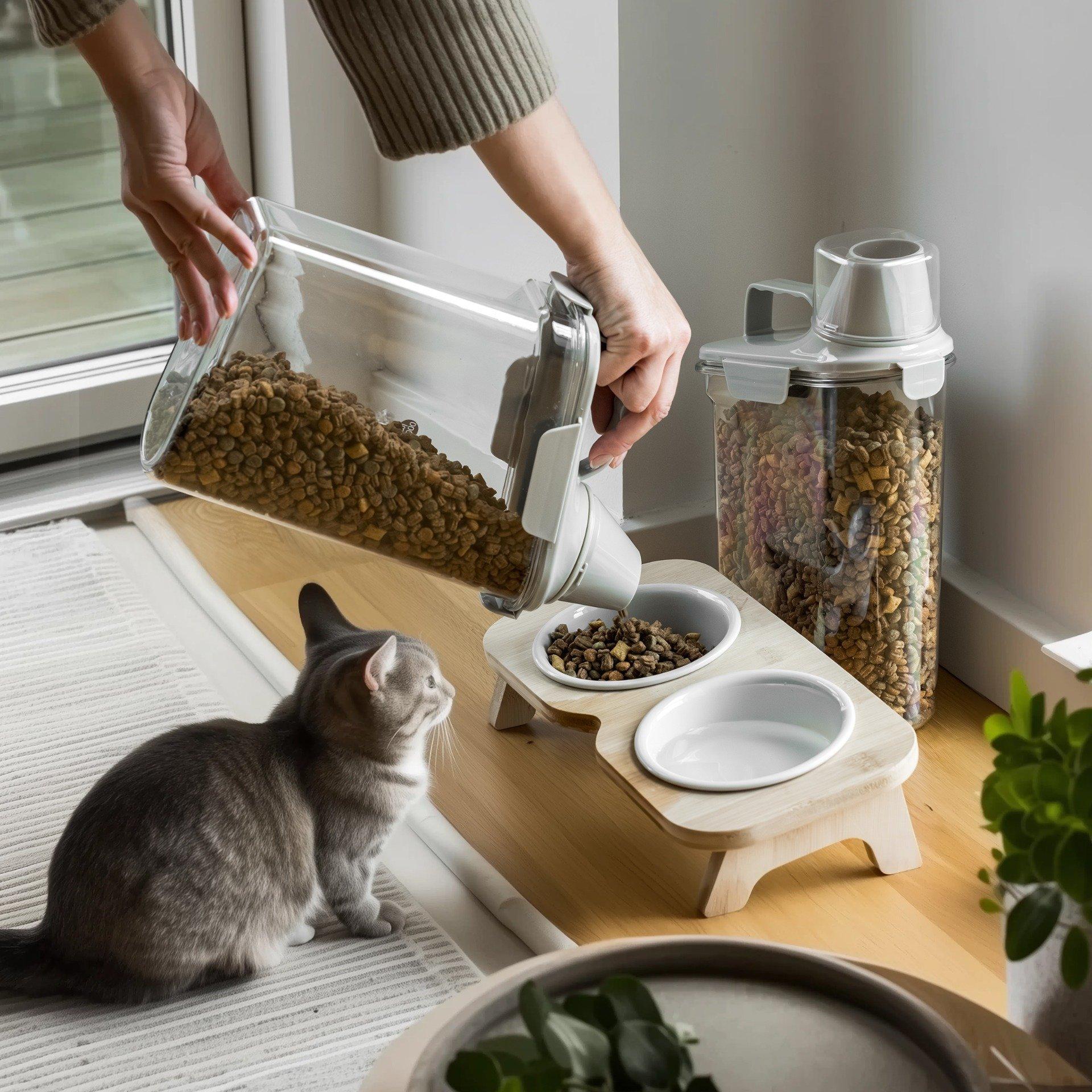 Thumbnail - Scandinavian Collection - Container with Measuring Cup - 2 Pack, Vorratsbehälter