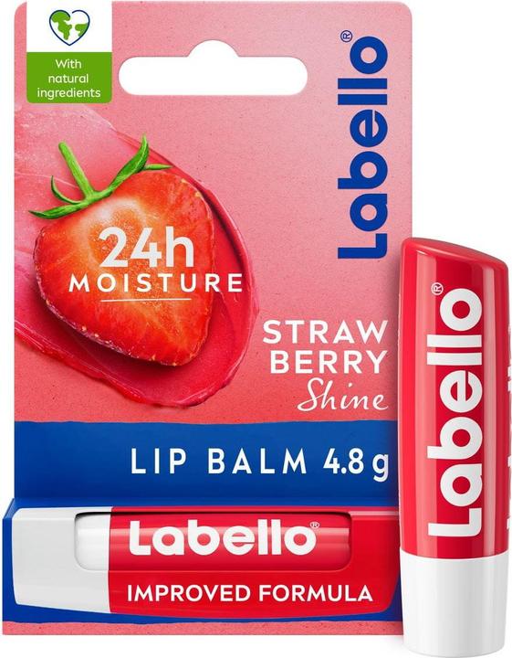 Produktbild LABELLO Strawberry Shine Lip Balm 4.8g (Lippenpflege Stick)