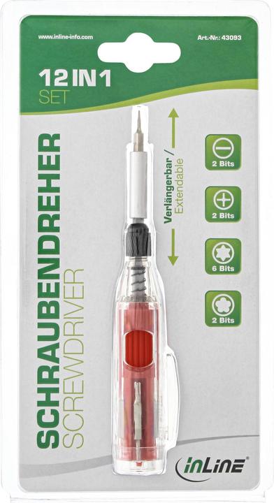 Productafbeelding InLine Schroevendraaier met bithouder 12in1 (5-slags (Pentalobe))