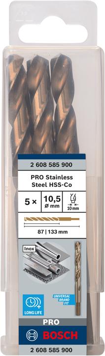 Productafbeelding Bosch Professional Zubehör HSS metalen draaiboor 10,5 m (10,5 mm)