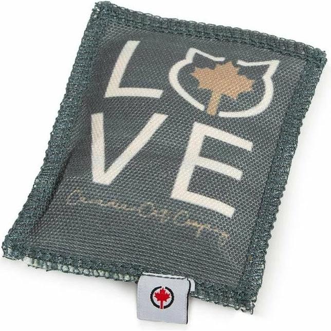 CanadianCat Katzen-Spielzeug Spielkissen Love, Dunkelgrau (Kauspielzeug), Katzenspielzeug