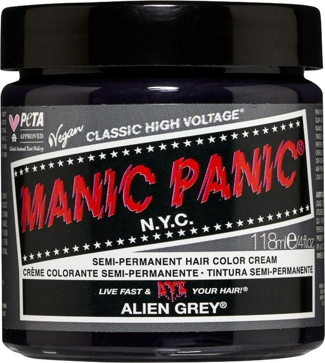 Image du produit Manic Panic Alien Grey Cruelty Free Vegan Hair Color 118ml (Alien Grey)