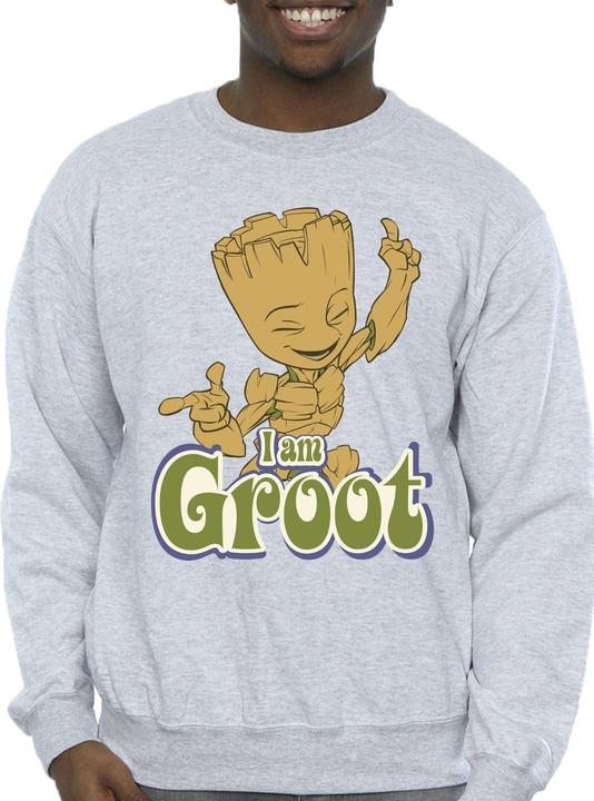 Actual product image Guardians of the Galaxy Mens Groot Dancing Sweatshirt (XL)