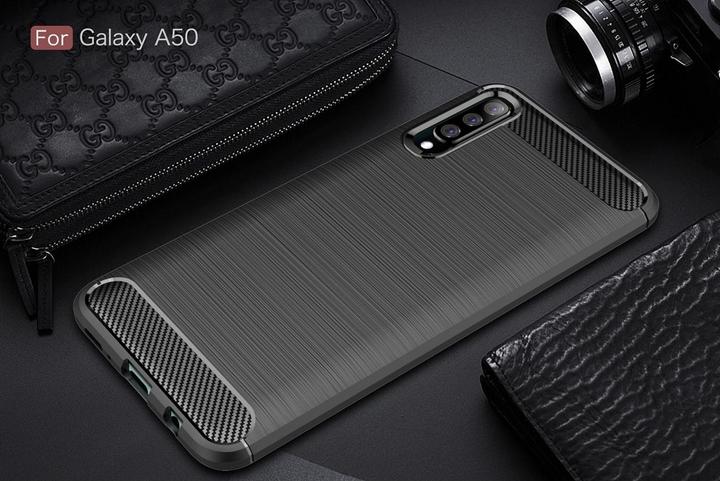 Image du produit Screenguard Samsung Galaxy A50 Housse Carbon Brushed Soft TPU (Samsung Galaxy A50)