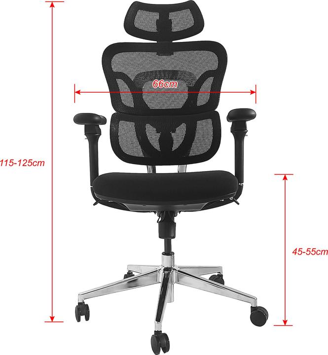 Actual product image equip Ergonomic office chair with head and armrests sw