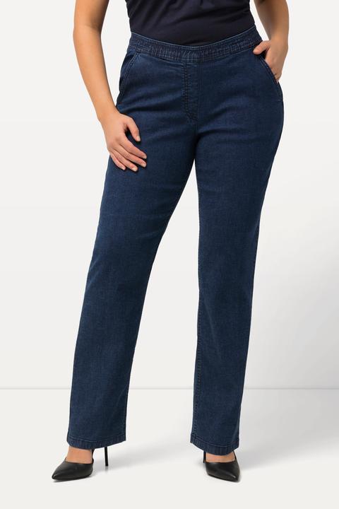 Image du produit Ulla Popken Jean Mandy, jambe droite et taille élastique (66)
