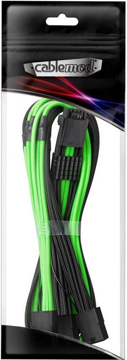 Productafbeelding CableMod PRO ModMesh 12VHPWR naar 3x PCI-e kabel - 45cm, zwart/lichtgroen