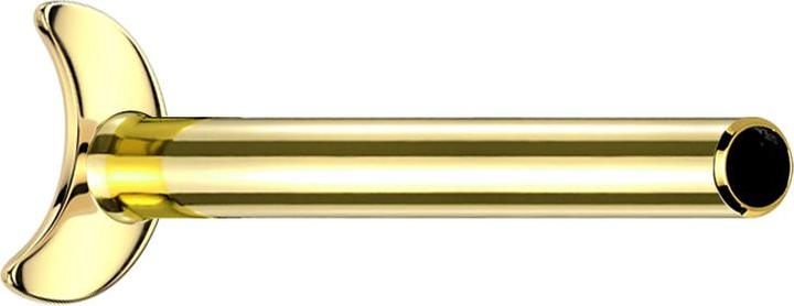 Produktbild Star Piercing Micro Threadless Labret-Stab Mond vergoldet (Titan G23, ohne Messing)